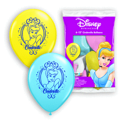 QuaLatex Cinderella Latex Balloon, 12" (Pkg of 6) by Pioneer Balloon ...